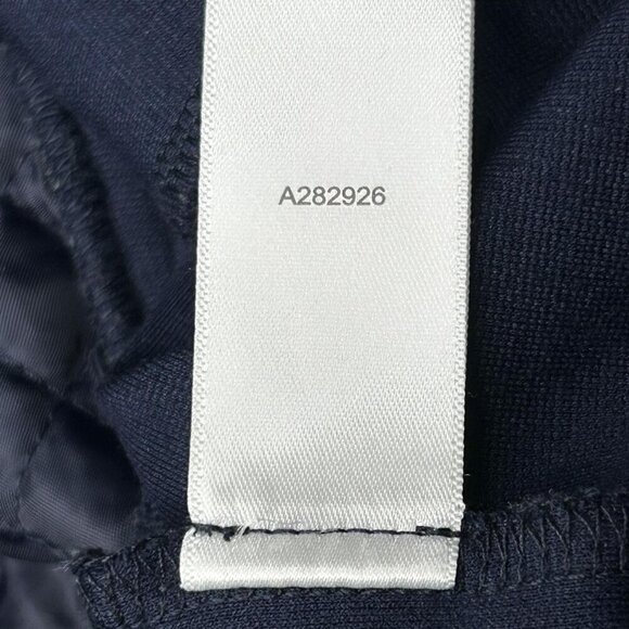 Susan Graver Weekend Vest Womens Large Navy Quilted Velvet Full Zip Mock Neck - Picture 7 of 10